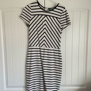 Black/white stripe BR dress